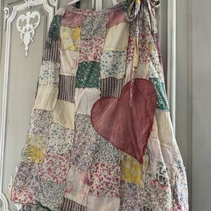 MAGNOLIA PEARL “SASCHA” 🌸🍃PATCHWORK WRAP SKIRT, OSFM